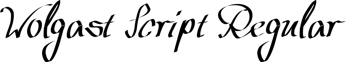 Wolgast Script Regular font - Wolgast-Script.ttf