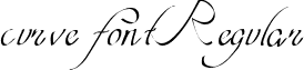 curve font Regular font - tipografia nueva cursivass.ttf