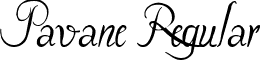Pavane Regular font - PAVANE__.TTF