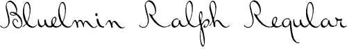 Bluelmin Ralph Regular font - Bluelmin Ralph.otf