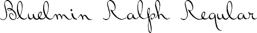 Bluelmin Ralph Regular font - Bluelmin Ralph.ttf