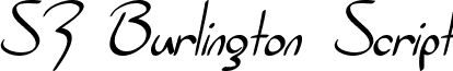 SF Burlington Script font - SFBurlingtonScript.ttf