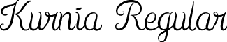 Kurnia Regular font - Kurnia.ttf