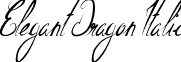 Elegant Dragon Italic font - Elegant Dragon Italic.ttf