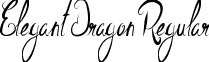 Elegant Dragon Regular font - Elegant Dragon.ttf