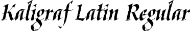 Kaligraf Latin Regular font - Kaligraf_Latin.ttf