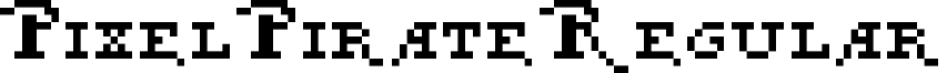 Pixel Pirate Regular font - pixel_pirate.ttf
