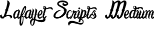 Lafayet Scripts Medium font - fayet scripts.otf