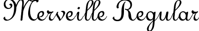 Merveille Regular font - Merveille.ttf