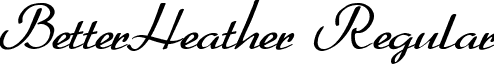 BetterHeather Regular font - BetterHeather.ttf
