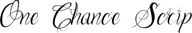 One Chance Scrip font - OneChanceScript-Regular.ttf