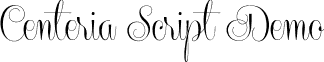 Centeria Script Demo font - CenteriaScriptDemo.otf