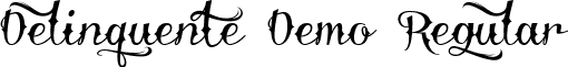 Delinquente Demo Regular font - Demo_Delinquente.ttf