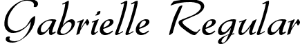 Gabrielle Regular font - gabrielle.ttf