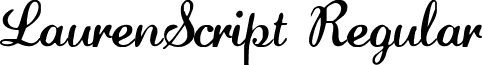 LaurenScript Regular font - LaurenScript.ttf