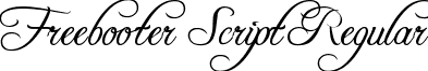 Freebooter Script Regular font - FREEBSC_.ttf