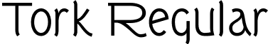 Tork Regular font - tork rg.ttf