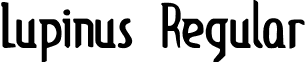 Lupinus Regular font - Lupinus.ttf