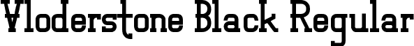 Vloderstone Black Regular font - Vloderstone Black_2.ttf
