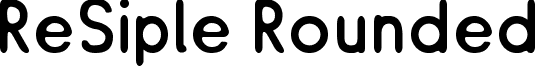 ReSiple Rounded font - RESIR___.TTF