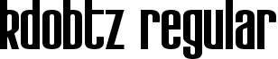 KdoBtz Regular font - KdoBtz.ttf