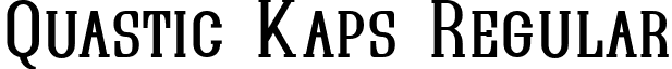 Quastic Kaps Regular font - QUASIK__.ttf