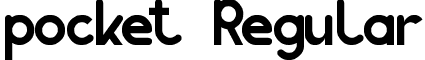 pocket Regular font - pocket.ttf