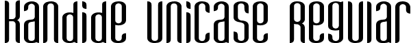 Kandide Unicase Regular font - KANDUN__.ttf
