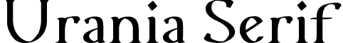 Urania Serif font - Urania Serif.ttf