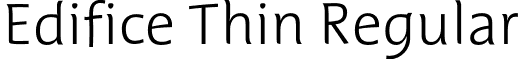 Edifice Thin Regular font - EdificeThin_TB.otf