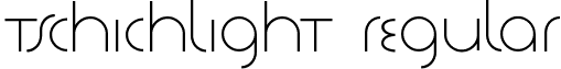 TschichLight Regular font - TschichLight.ttf