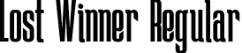 Lost Winner Regular font - LOSTW___.otf