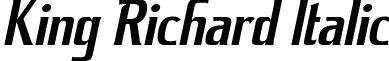 King Richard Italic font - king richard it.ttf