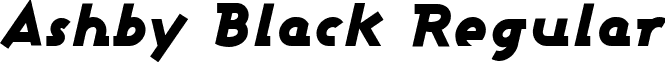 Ashby Black Regular font - ASHBBLI_.ttf