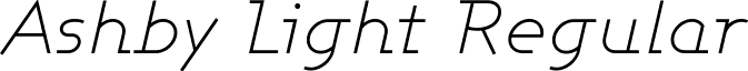 Ashby Light Regular font - ASHBLI__.ttf