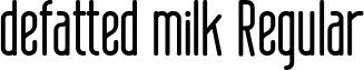 defatted milk Regular font - defatted_milk-Reg.ttf