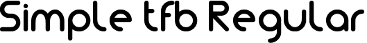 Simple tfb Regular font - Simple tfb.ttf