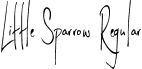 Little Sparrow Regular font - LittleSparrow.ttf