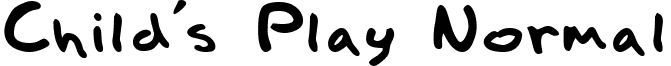 Child's Play Normal font - CHILD.TTF