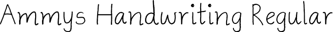 Ammys Handwriting Regular font - Ammys Handwriting.ttf