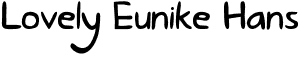 Lovely Eunike Hans font - lovely_eunike_hans.otf