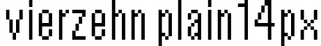 vierzehn plain14px font - VIERZEHN.TTF