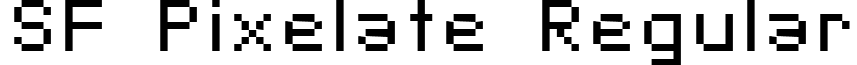 SF Pixelate Regular font - SF Pixelate.ttf