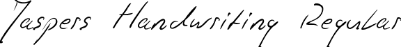 Jaspers Handwriting Regular font - JaspersHandwriting.ttf