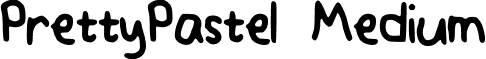 PrettyPastel Medium font - Pretty_Pastel.ttf