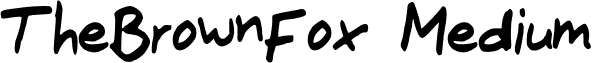 TheBrownFox Medium font - The_Brown_Fox.otf