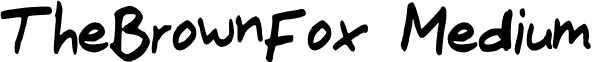TheBrownFox Medium font - The_Brown_Fox.ttf