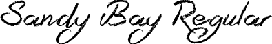 Sandy Bay Regular font - Sandy Bay.otf