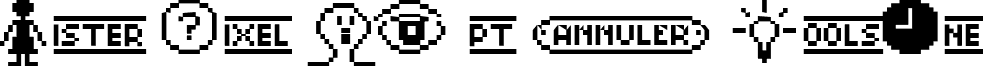 Mister Pixel 16 pt - ToolsOne font - MP16TO1.ttf