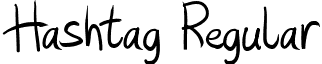 Hashtag Regular font - Hashtag.ttf